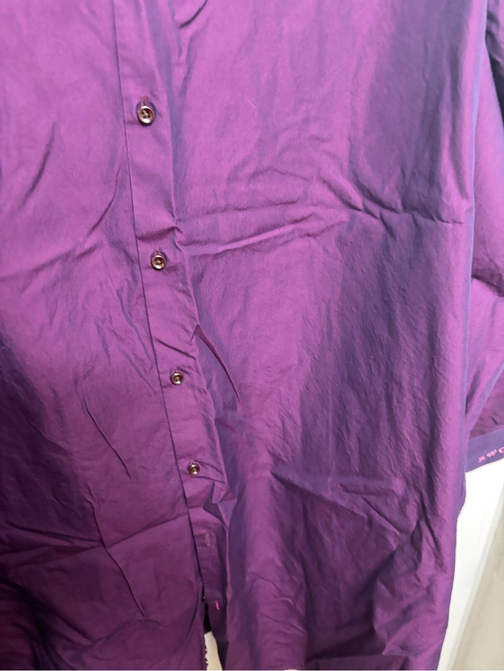 Purple Button-Up Shirt